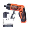 BLACK + DECKER 3.6V Li-ION screwdriver with 10 bits