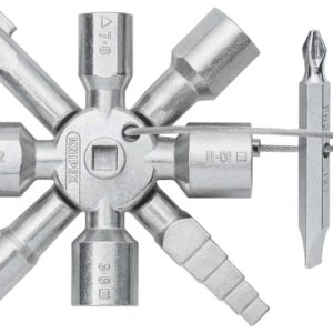 KNIPEX 00 11 01 TwinKey for all standard cabinets and shut-off systems 92 mm