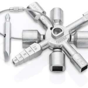 KNIPEX 00 11 01 TwinKey for all standard cabinets and shut-off systems 92 mm