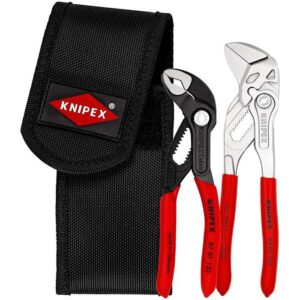 KNIPEX 00 20 72 V01 Mini Pliers Set in Belt Tool Pouch 2 Parts 160mm