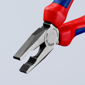 KNIPEX 03 02 160 Combination Pliers with Multi-Component Grips Black Atramentized 160 mm