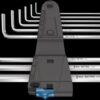 Wera - 950/9 L Hex-Plus HF 1 L-key set, metric, chrome-plated, with holding function, 9 pieces - 05022130001