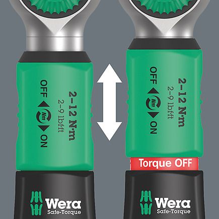 Wera - Safe-Torque A 1 torque wrench with 1/4" square head drive, 2-12 Nm - 05075800001