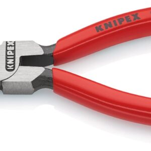 KNIPEX 08 21 145 Needle-Nose Combination Pliers Plastic Coated Black Atramentized 145 mm
