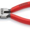 KNIPEX 08 21 145 Needle-Nose Combination Pliers Plastic Coated Black Atramentized 145 mm