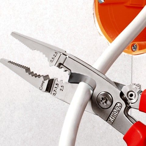 Knipex 13 82 200 T Electrical Installation Pliers 6-in-1 Twin - Gabby Electric