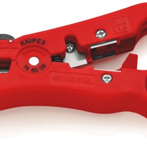 KNIPEX 16 60 06 SB Wire Stripping Tool for coax and data cable 125mm