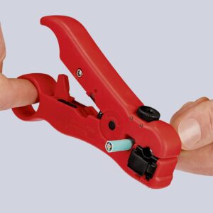 KNIPEX 16 60 06 SB Wire Stripping Tool for coax and data cable 125mm
