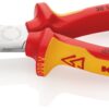 KNIPEX 30 16 160 Long Nose Pliers Insulated with Multi-Component Grips, VDE-tested Chrome Plated 160 mm