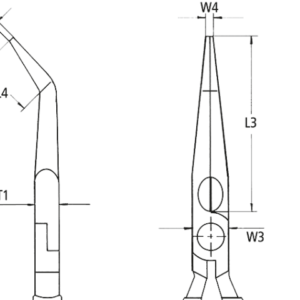 KNIPEX 31 21 160 Flat Nose Pliers (Needle-Nose Pliers) Plastic Coated Black Atramentized 160 mm
