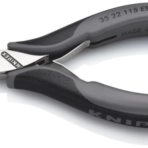 KNIPEX -35 22 115 ESD 4 1/2" Electronics Pliers-Half Round Tips, ESD Handles 115mm