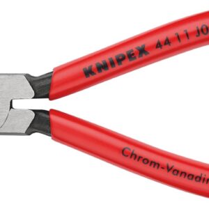 KNIPEX 44 11 J0 Circlip Pliers for Internal Circlips in Bore Holes Plastic Coated Black Atramentized 140 mm