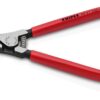 KNIPEX 45 21 200 Special Retaining Ring Pliers for Retaining Rings on Shafts Plastic Coated Burnished 200 mm