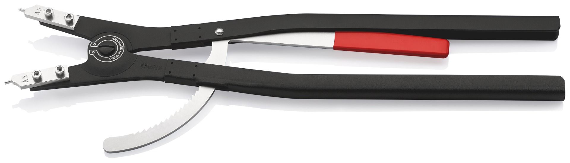KNIPEX 46 10 A5 Circlip Pliers for External Circlips on Shafts Black Powder-Coated 560 mm