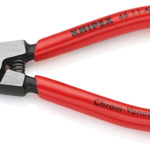 KNIPEX 46 11 A0 Circlip Pliers for External Circlips on Shafts Plastic Coated Black Atramentized 140 mm