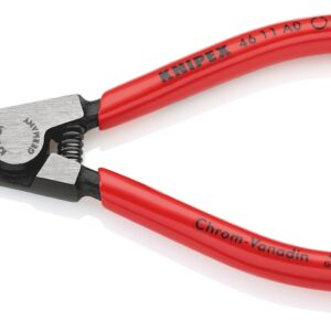 KNIPEX 46 11 A0 Circlip Pliers for External Circlips on Shafts Plastic Coated Black Atramentized 140 mm
