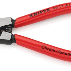 KNIPEX 46 11 A1 Circlip Pliers for External Circlips on Shafts Plastic Coated Black Atramentized 140 mm