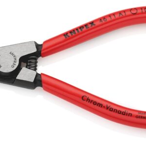 KNIPEX 46 11 A1 Circlip Pliers for External Circlips on Shafts Plastic Coated Black Atramentized 140 mm