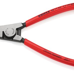 KNIPEX 46 11 A2 Circlip Pliers for External Circlips on Shafts Plastic Coated Black Atramentized 180 mm