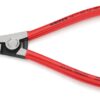 KNIPEX 46 11 A3 Circlip Pliers for external circlips on shafts plastic coated black atramentized 210 mm