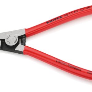 KNIPEX 46 11 A3 Circlip Pliers for external circlips on shafts plastic coated black atramentized 210 mm