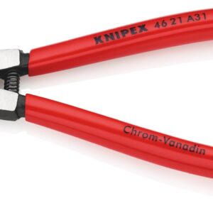 KNIPEX 46 21 A31 Circlip Pliers for External Circlips on Shafts Plastic Coated Black Atramentized 200 mm