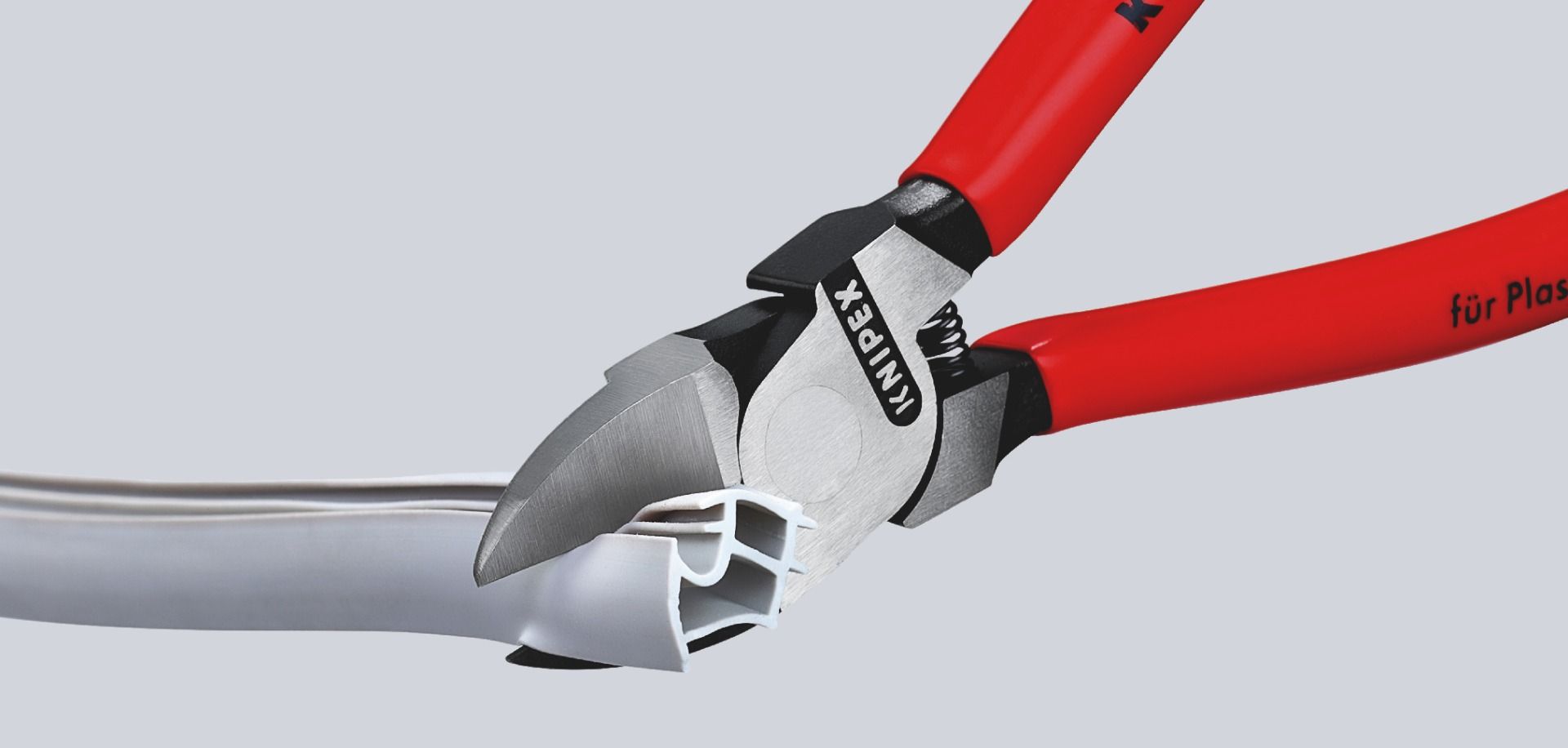 KNIPEX 72 01 180 Diagonal Cutter for Plastics Plastic Coated 180 mm