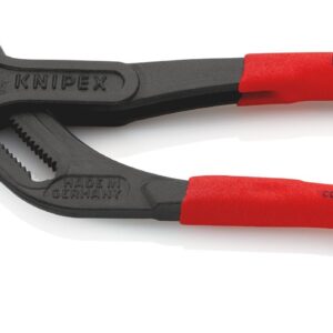 KNIPEX 81 01 250 Siphon and Connector Pliers for traps, tube fittings and connectors with non-slip plastic coating black atramentized 250 mm