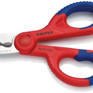 KNIPEX 95 05 155 SB Electricians Shears with Multi-Component Grips, Fibreglass-Reinforced 155 mm