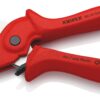 KNIPEX 90 20 185 PlastiCut Cutter for Flexible Hoses and Plastic Conduit Pipes tough fibreglass Reinforced Plastic Handles 185 mm