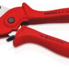 KNIPEX 90 25 185 Pipe cutter for plastic composite pipes tough fibreglass reinforced plastic handles 185 mm