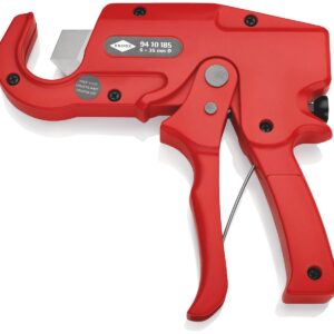 KNIPEX - Pipe Cutter for plastic conduit pipes (electrical installation work) 185 mm - 94 10 185