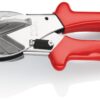 KNIPEX 94 35 125 Mitre Shears for Plastic and Rubber Sections with Plastic Grips Chrome Plated 215 mm