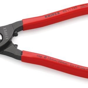 KNIPEX 95 11 165 Cable Shears Plastic Coated Burnished 165 mm