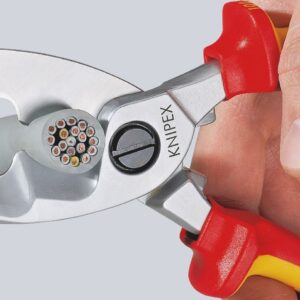 KNIPEX 95 16 200 Cable Shears With Twin Cutting Edge 200mm