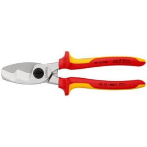 KNIPEX 95 16 200 Cable Shears With Twin Cutting Edge 200mm
