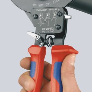 KNIPEX 95 31 250 Cable Cutter (ratchet action) with multi-component grips black lacquered 250 mm