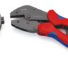 KNIPEX 97 33 01 MultiCrimp® Lever Action Crimping Pliers with changer magazine with multi-component grips burnished 250 mm