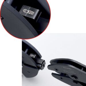 KNIPEX 97 33 02 MultiCrimp Lever Action Crimping Pliers with Changer Magazine with Multi-Component Grips Burnished 250 mm