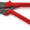 KNIPEX 97 52 06 Crimping Pliers also for two-hand operation with non-slip plastic grips burnished 250 mm