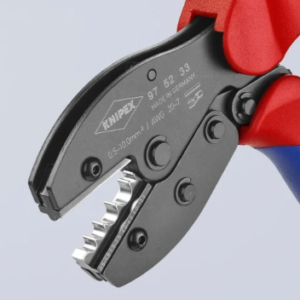 KNIPEX 97 52 33 PreciForce Crimping Pliers with Multi-Component Grips Burnished 220 mm