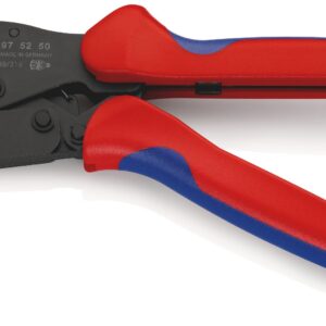 KNIPEX 97 52 50 PreciForce Crimping Pliers with Multi-Component Grips Burnished 220 mm