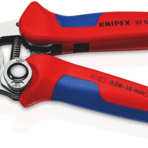 KNIPEX - Self-Adjusting Crimping Pliers for wire ferrules With lateral access - 97 55 04