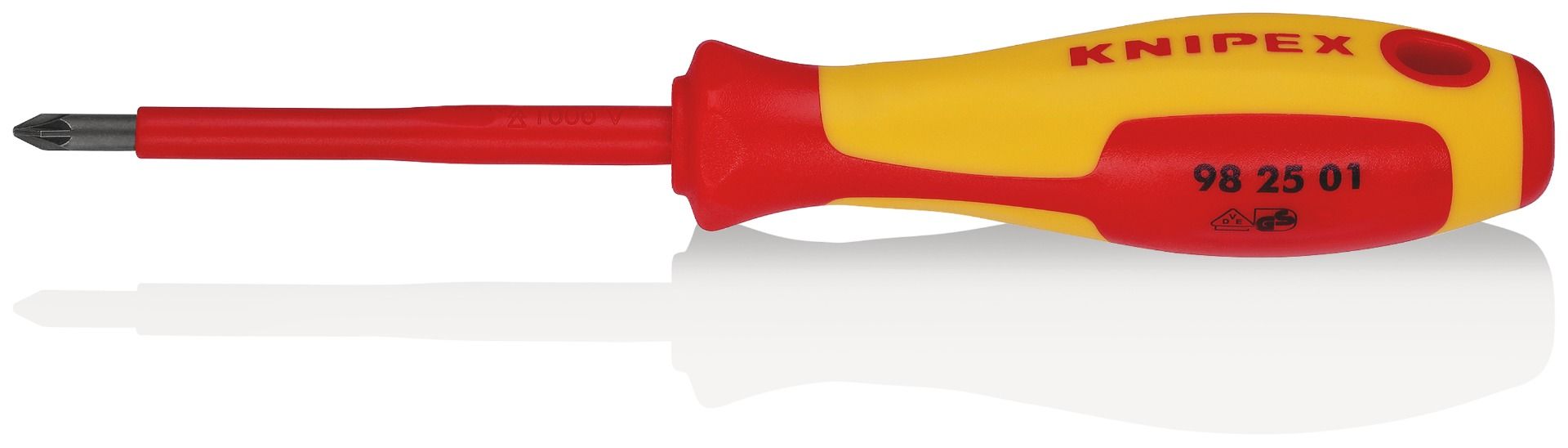 KNIPEX - Screwdriver for cross recessed screws 212mm - 98 25 02