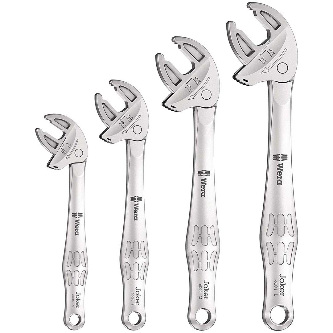 Wera 6004 Joker 4 Set 1 Self-Setting Spanner Set, 4 Pieces - 05020110001