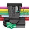 Wera - 967/9 TX BO Multicolour 1 L-key set for tamper-proof TORX® screws, BlackLaser - 05024335001