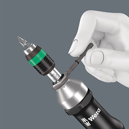 Wera - Series 7400 Kraftform pistol handle, adjustable torque screwdrivers with Rapidaptor quick-release chuck 3.0-6.0 Nm - 05074702001