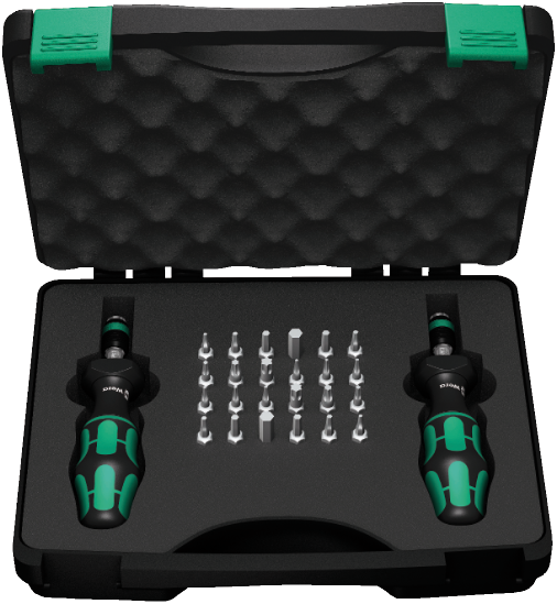 Wera - 7440/41 Kraftform torque screwdriver set 0.3-3.0 Nm, 26 pieces - 05074738001