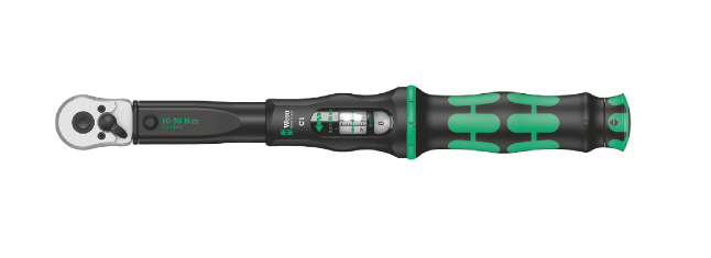 Wera - Click-Torque Adjustable Torque Wrenches with Reversible Ratchet 10-50Nm - 05075620001