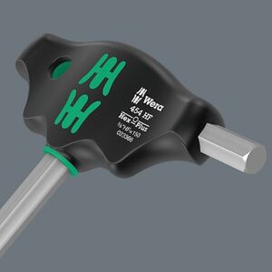 Wera - 454 HF T-handle hexagon screwdriver Hex-Plus with holding function, imperial 7/32"x150mm - 05023363001